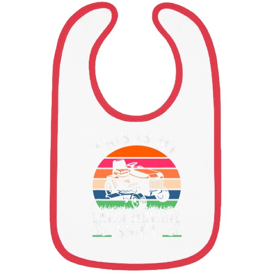 This is My Lawn Mowing Grass Garden Yard Mower Farmer Gift Bibs