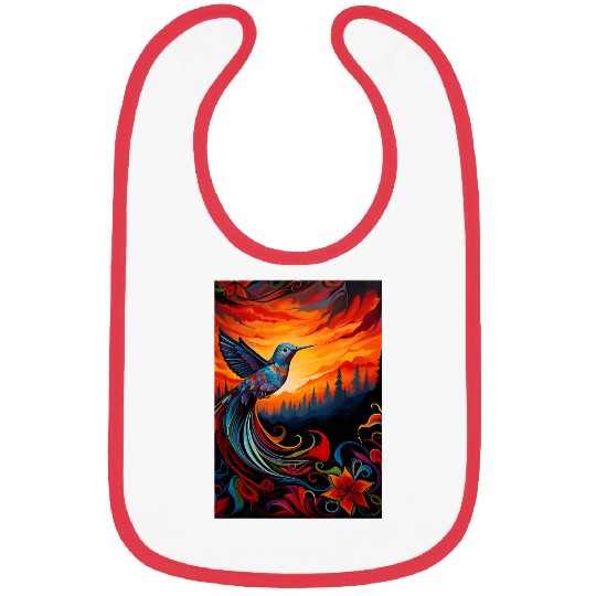 Pacific Northwest Native American Indian Hummingbird Bibs