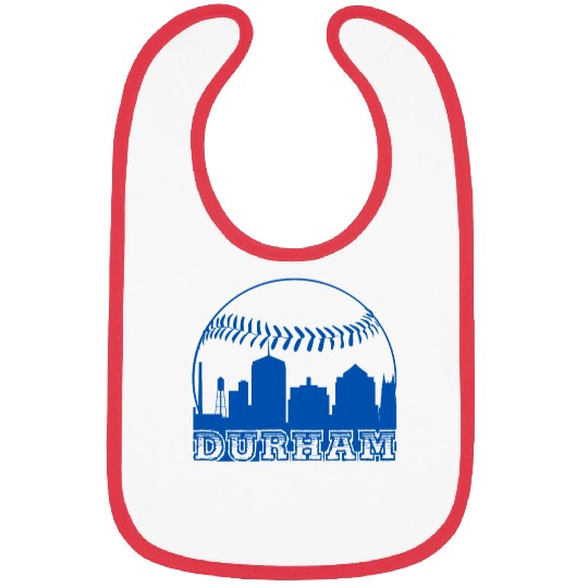 vintages Durham NC Cityscape Baseball Bibs