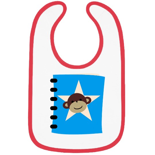 Monkey going back to school 7 Bibs