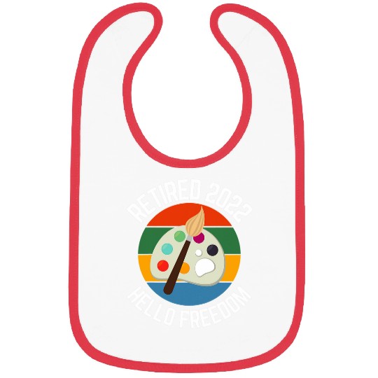 Retired Painter Hello Freedom Artist 1 Bibs