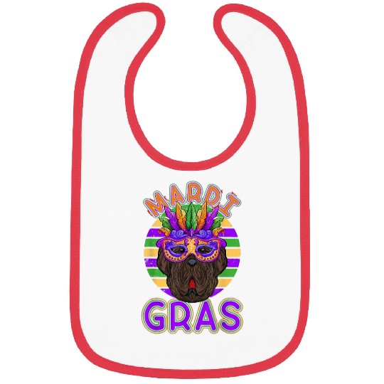 Newfoundland Dog Mardi Gras Bibs