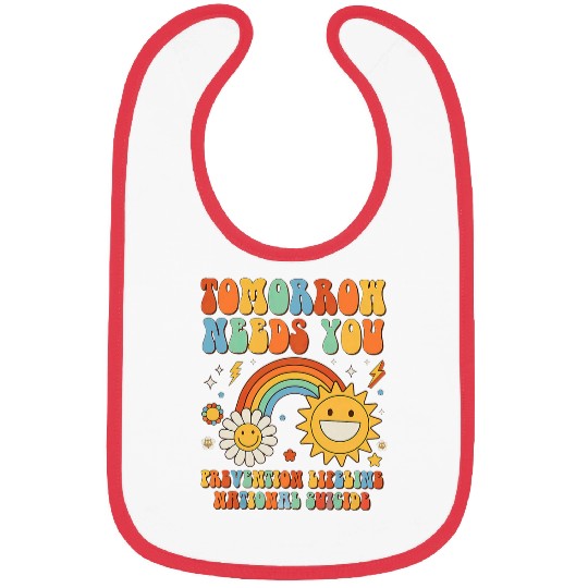 Retro Tomorrow Needs You 988 suicides Prevention Awareness 1 Bibs