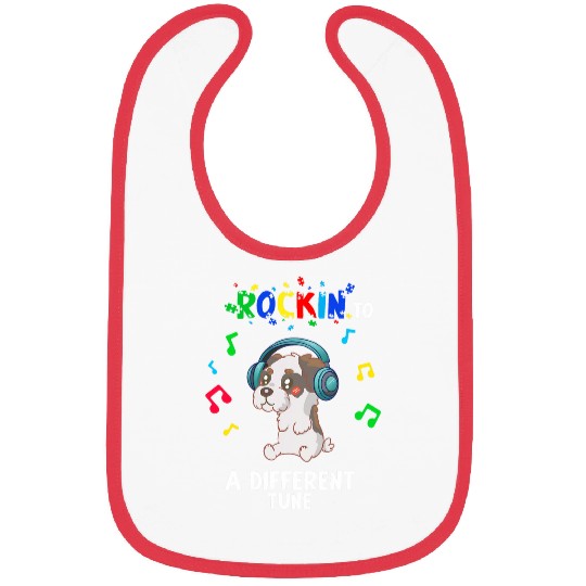 Rockin to a Different Tune Autism Warrior 21 Bibs