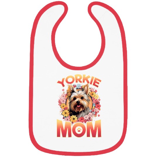 Yorkshire Terrier Dog Yorkie Yorkie Mom Bibs