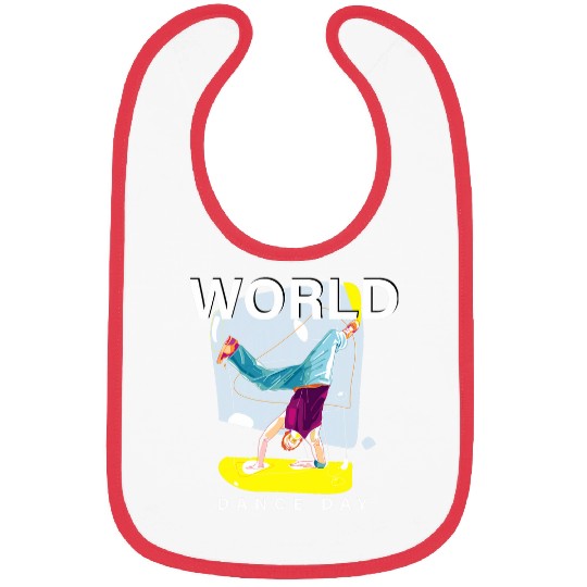 World Dance Day Ballerina Shoes Bibs