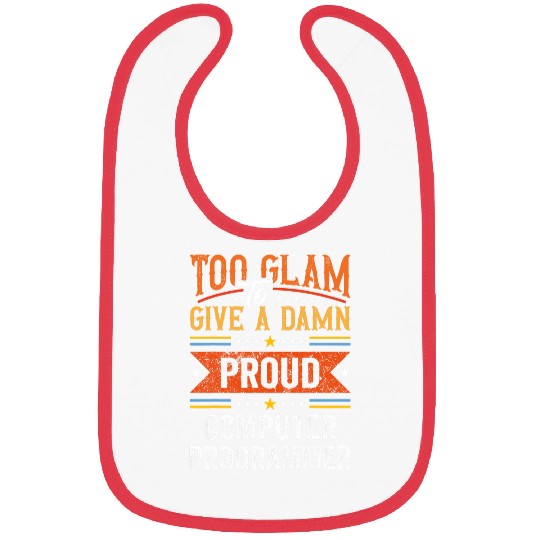 Funny Retro Proud Computer Programmer Bibs