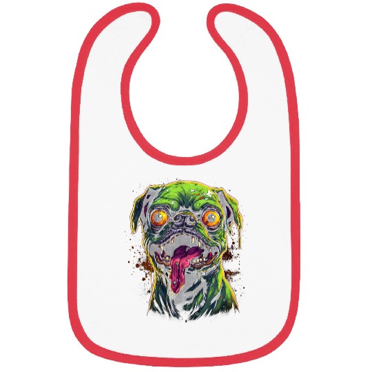 Zombie Pug Bibs