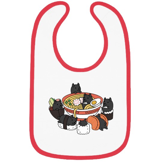 Ramen Sushi Cane Corso Dog Bibs