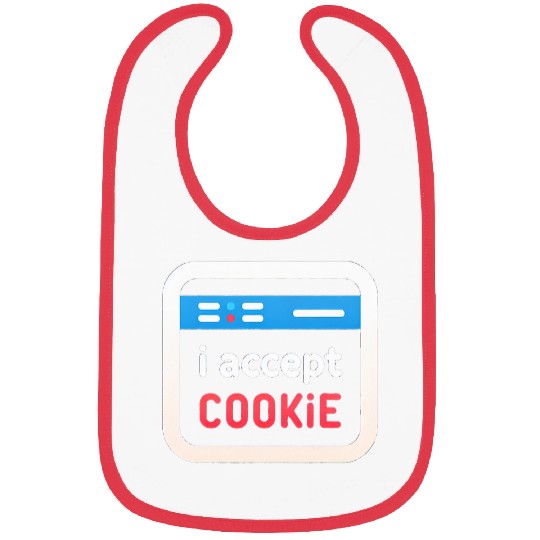 I Accept Cookie Bibs