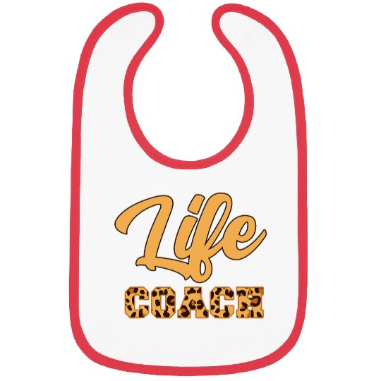 Leopard Print Life Coach Bibs