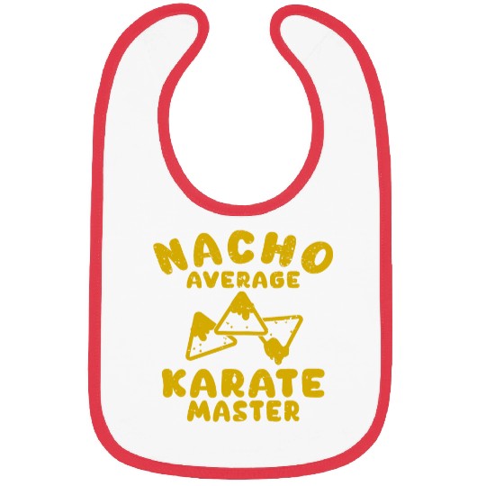 karate funny nacho average karate master cinco de mayo Bibs