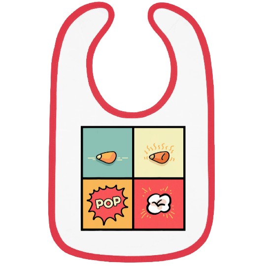 Popcorn Pop Chef or Cook Bibs