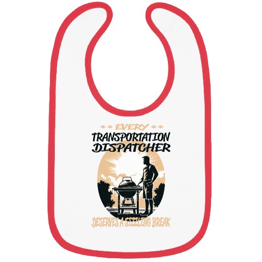 Transportation Dispatcher Funny BBQ Chef or Grill Fun Bibs