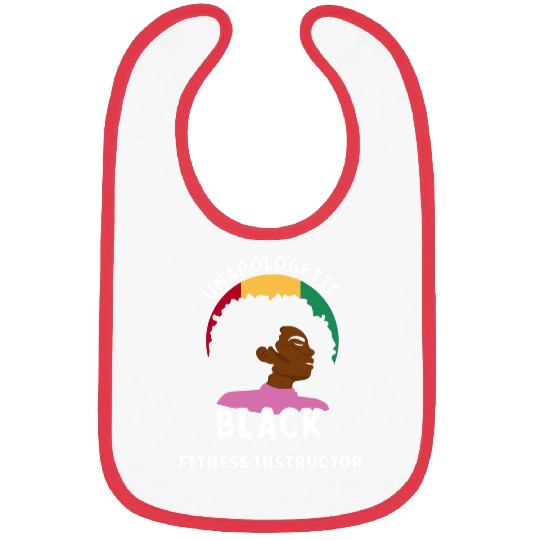 Unapologetic Black Fitness Instructor Afro Proud Juneteenth Bibs