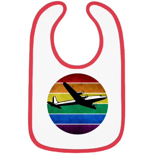 Retro Plane Flight Pilot Bibs