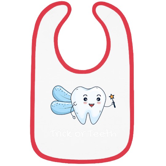 Tooth Fairy Halloween Trick or Teeth 21 Bibs