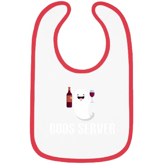 Cute Boos Server Bartender Waitress Halloween Bibs