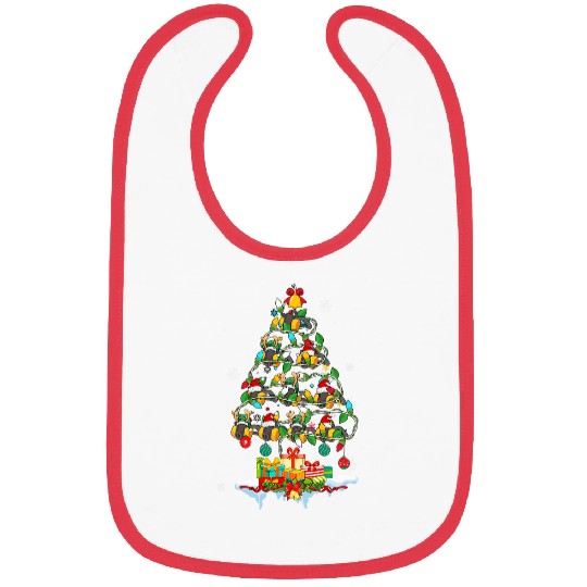 Santa Reindeer Elf Miner Face Covering As xmass Tree Lover Bibs