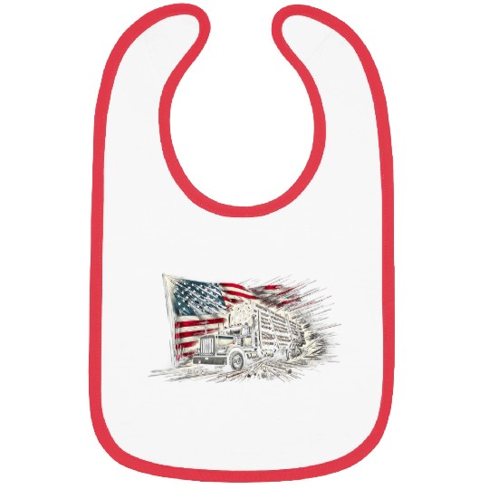 vintages Logger With American Flag LoggingCarpenter 25 Bibs