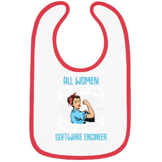 Developer Programmer Women Created Equal Software Engineer Bibs