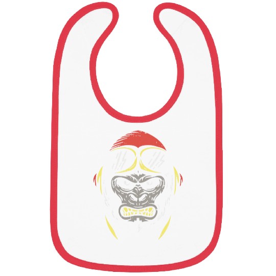 Angry Monkey Pilot Furious Gorilla Bibs