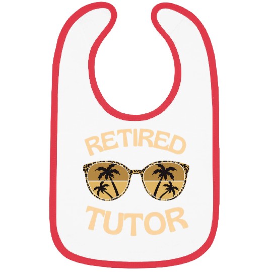 Retired Tutor Leopard Print Tutor Bibs