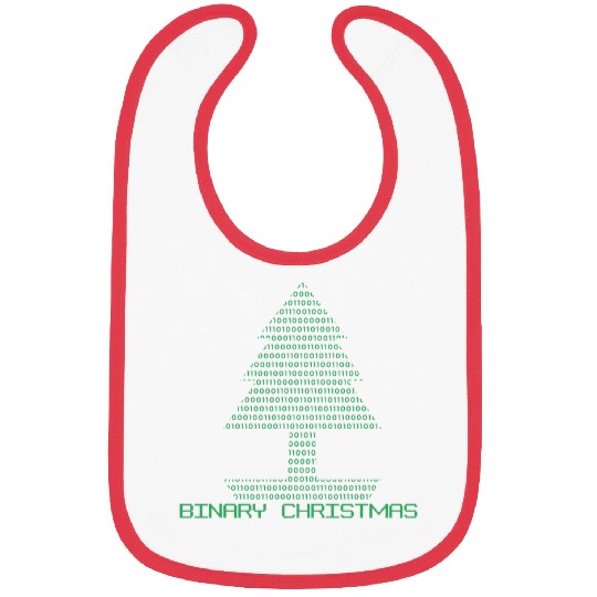 Binary Christmas Humor Coding Coder Christmas Programmer Bibs