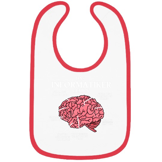 The computer scientist brain for programmers coders and nerds Bibs