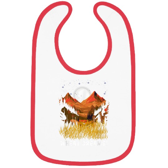 Wheat Dreams Design For Farmers Farming Bibs