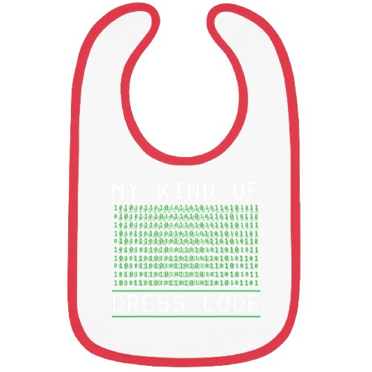 Binary Coding My Kind Of Dress Code Programmer Binary Code Bibs