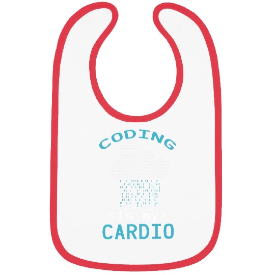 Binary Coding Programmer Coding Is My Cardio Binary Code Bibs