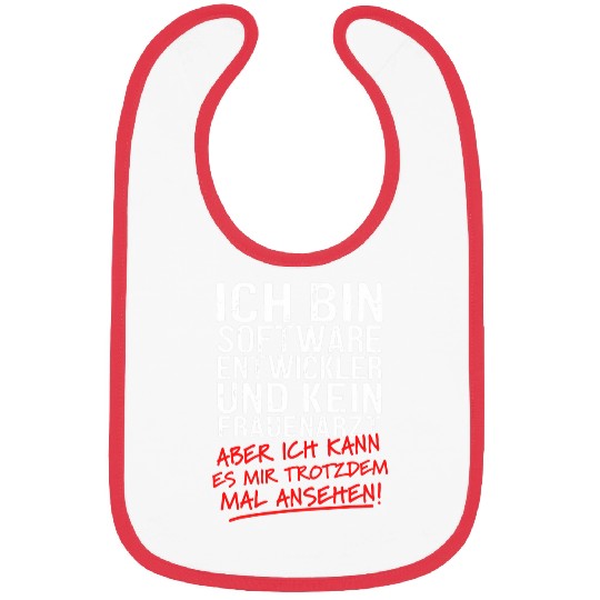 Mens Im a software developer and no gynaologic computer scientist Bibs