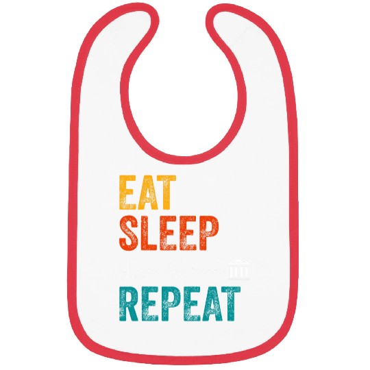 Eat Sleep Law School Repeat t Lawyer Student Men Women Bibs