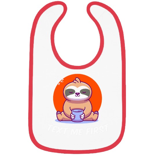 Text Me First Introvert Boss Antisocial Manager Funny Rules 3 Bibs