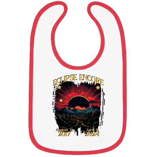 2024 2017 Eclipse Encore Total Solar Eclipse April 8 Sun Bibs