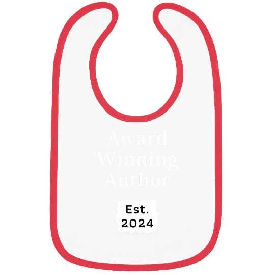 Award Winning Author Established 2024 Writer Gift Bibs