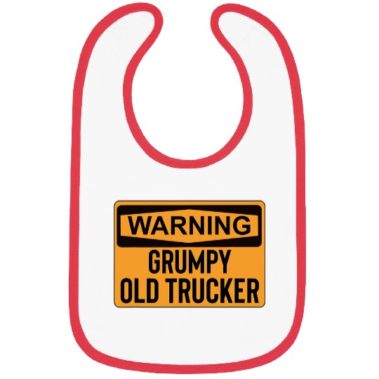 Funny Warning Grumpy Old Trucker Gift Bibs