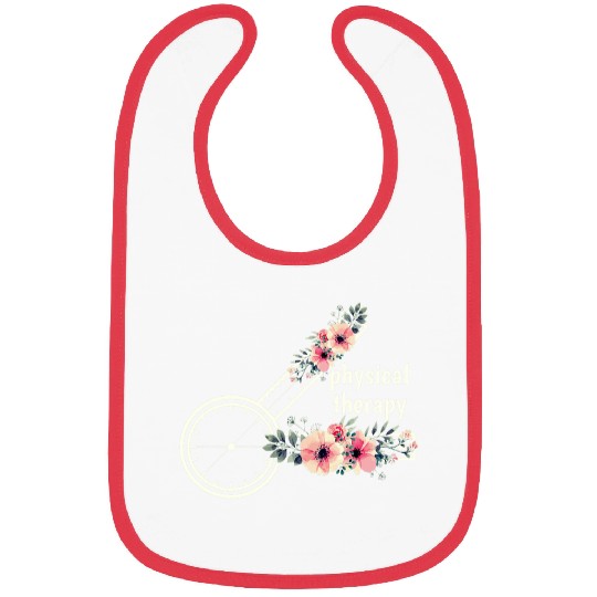 Cute Physical Therapy Floral Goniometer Cool Therapist Bibs