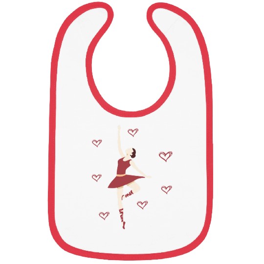 Womens Dancer Dancing Ballerina Bibs