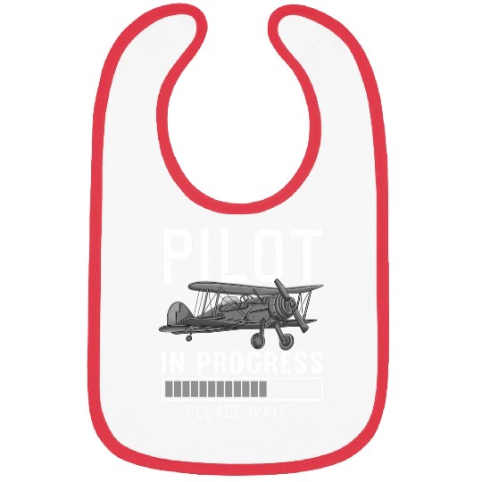 Pilot Art Men Women Airline Future Pilot Aviation Airplane Bibs