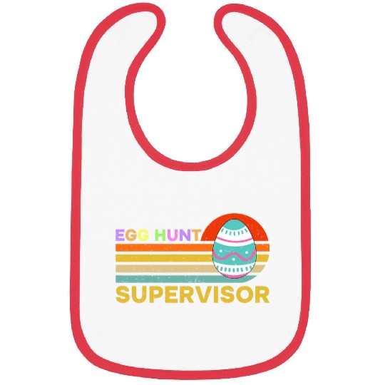 Egg Hunt Supervisor Easter Day Egg Hunting Party Bibs