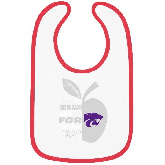 Kansas State Wildcats Teacher Apple Saturdays For Football Bibs