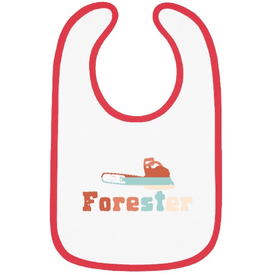 Retro Forester Chainsaw Forest Logging Forestry Bibs