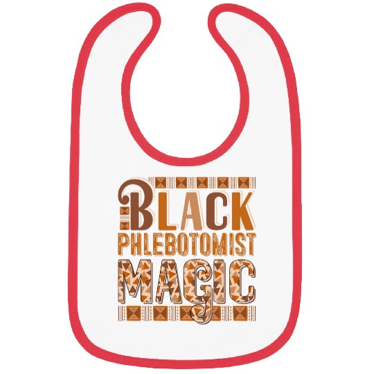 Black Costume Phlebotomist Proud Black History Month Bibs