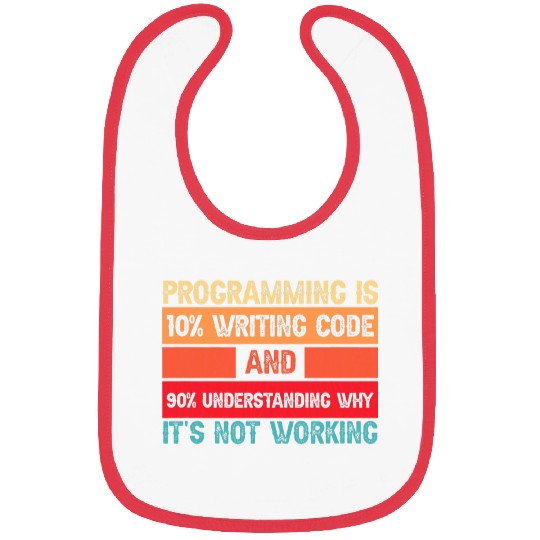 Humorous Programming Quote Programmer Software Developer Bibs