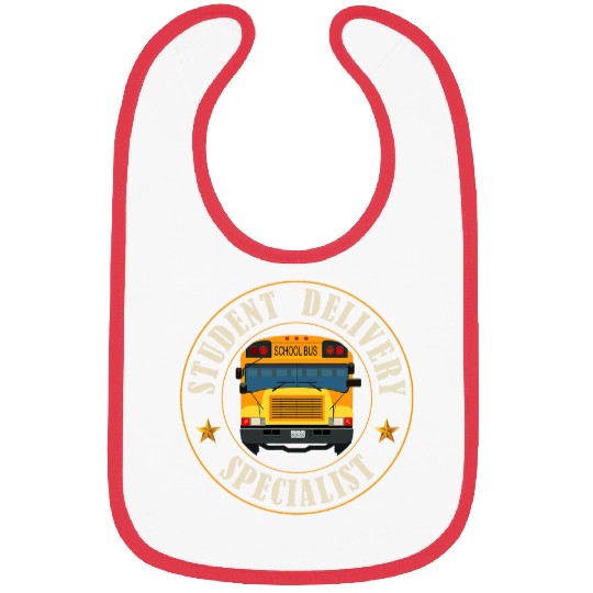 Funny Student Delivery School Bus Driver 2 Bibs