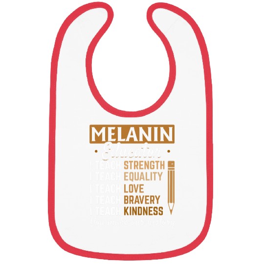 HBCU College Student Melanin Educator Bibs
