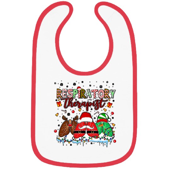 Respiratory Therapist Santa Christmas Lungs RT nurses Xmas Bibs