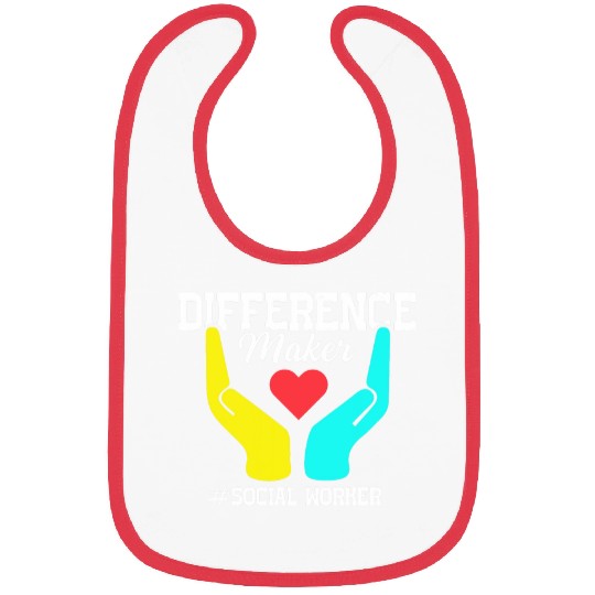 Difference Maker Proud Social Worker 1 Bibs